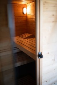 Finn szauna a Barbi-tó Vendégház wellness részlegében Kiskőrösön